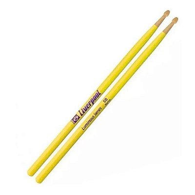 Baqueta 5B Liverpool MC 5BMA Luminous Amarelo Madeira