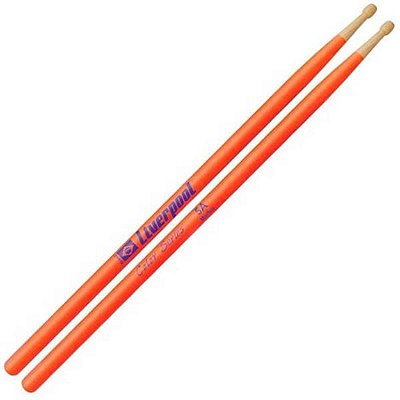 Baqueta 5A Liverpool MC 5AML Luminous Laranja Madeira