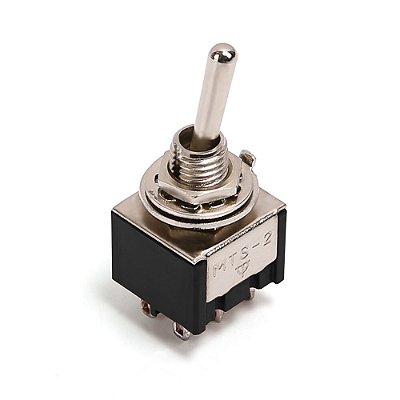Chave Seletora Mini 2 Posições Niquelada Spirit M205-NI