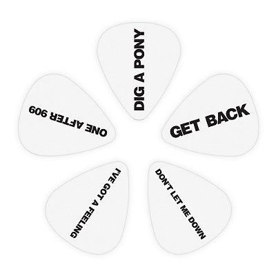 Palheta .50 Leve Get Back D Addario The Beatles 1CWH2-10B8