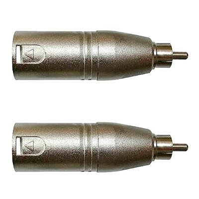 Adaptador Rca Macho P/xlr 3p Macho Niq. Wc 243 Ad 02 Unidades Wireconex