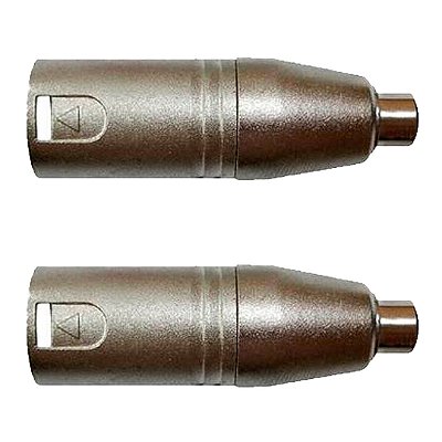 Adaptadores Rca Fêmea P/xlr 3p Macho Niq. Wc 245 Ad 02 Unidades Wireconex