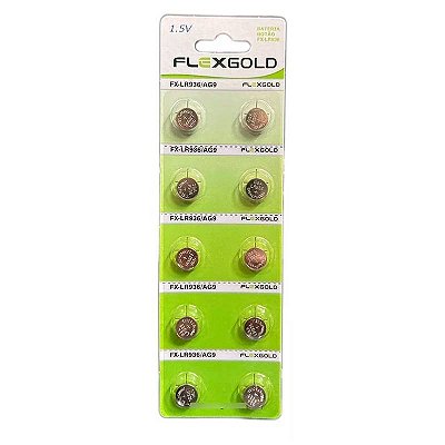 Bateria Alcalina Botao Lr936 Cart.c/ 14 Un.  Flex Fx-lr936