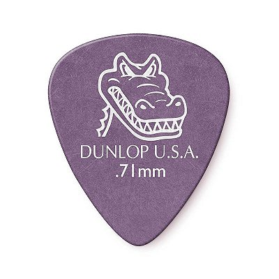 Palheta Gator Grip 0,71mm Pct C/6 417r.71 Dunlop (1812)