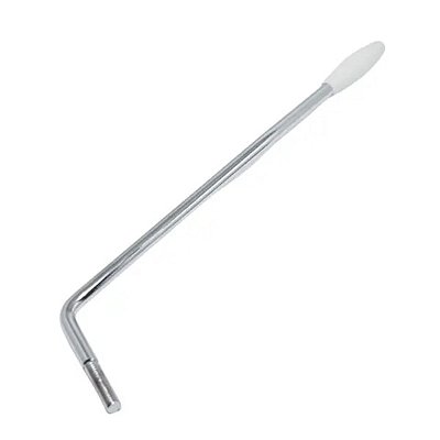 Alavanca Para Guitarra Ronsani 5mm Tremolo Cromo Ponta Branca