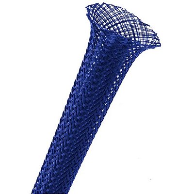 Malha Expansiva 5 Fios Termotubos MPE0030AZ Poliester 3mm Azul Escuro