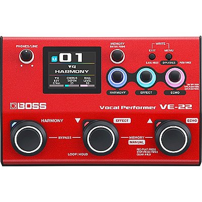 Pedal De Efeito Para Voz Boss VE-22 Vocal