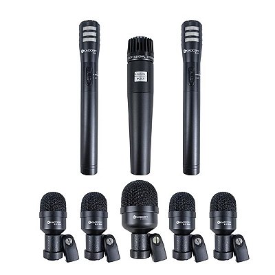 Kit De Microfone Para Bateria Kadosh K8 Slim 8 Peças