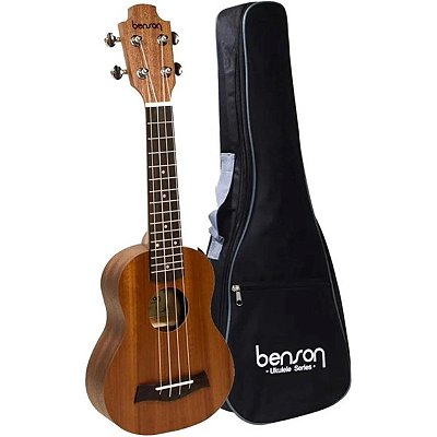 Ukulele Soprano Benson UB-21-B Sapele Com Capa