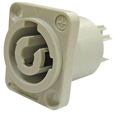 Plug Powercon Wire Conex Painel AC-3MPB Branco