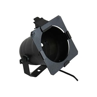 Canhão Aluminio Dicroica Sem Lampada + Porta Gelatina Laserled 2032 Preto