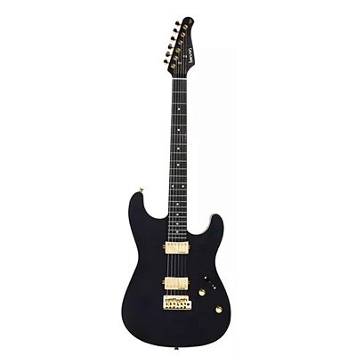 Guitarra Stratocaster Benson Hardy S MD R BKS MH Gold Black Satin
