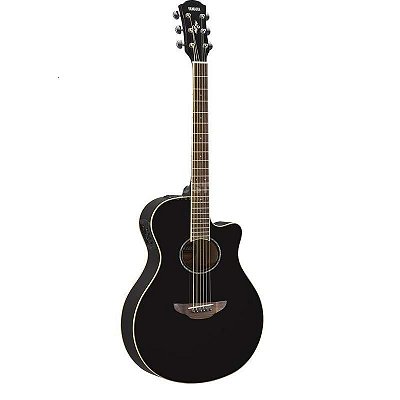 Violão Eletroacústico Cordas Em Aço Apx 600 Black Yamaha