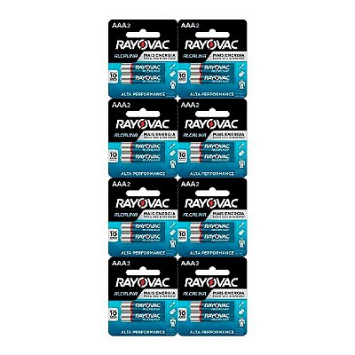 Pilha Alcalina Aaa2 Rayovac Multiblister Com 16 Unidades