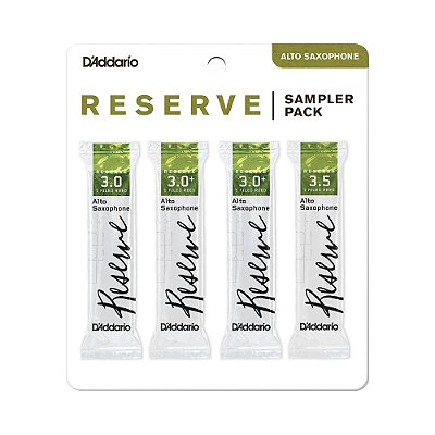 Palhetas Sax Alto 3.0/3.0+/3.5 (4 Peças) D Addario Reserve