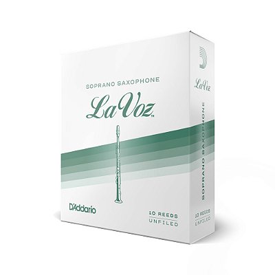 Palheta Sax Soprano M/S (10 Peças) D Addario La Voz RIC10MS