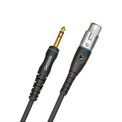 Cabo Microfone 3,05m P10-XLR Fêmea D Addario Custom PW-GM-10