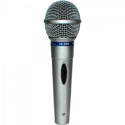 Microfone Leson MC-200 Dinâmico Cardióide Prata