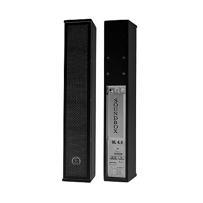 Caixa De Som Ativa Vertical Line 4" Soundbox VL 4.4 Preto