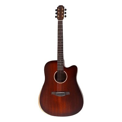 Violão Aço Folk Benson EXD900CE KB Koa Burst Com Capa