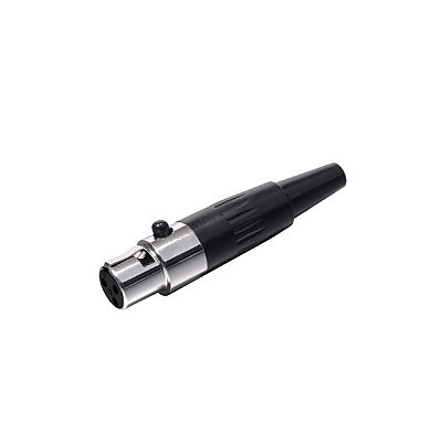 Plug Mini XLR Femea Cabo 3 Pinos Skypix SK-CF3030