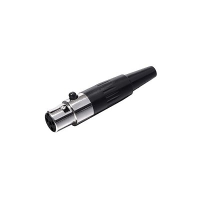 Plug Mini XLR Femea Cabo 4 Pinos Skypix SK-CF4044