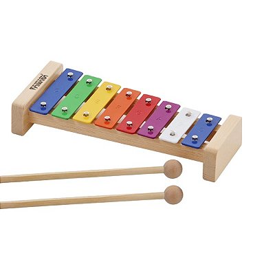 Metalofone Infantil Vanguarda 08 Teclas Colorido