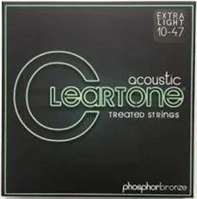 Encordoamento Para Violão Aço 010-47 Cleartone Extra Light Phosphor Bronze 7410