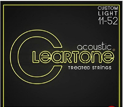 Encordoamento Para Violão Aço 011-52 Cleartone Custom Ligth 80/20 Bronze 7611
