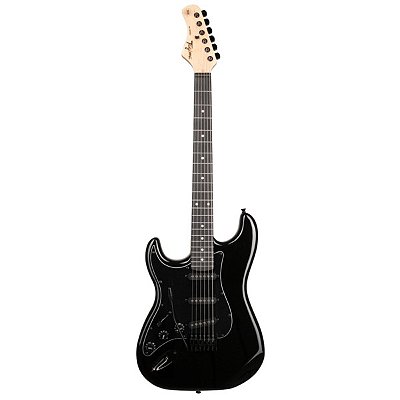 Guitarra Canhota Stratocaster Tagima TG-500 LH BK Preto