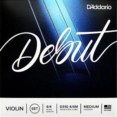 Encordoamento Para Violino 4/4 D'addario Debut D310 4/4M