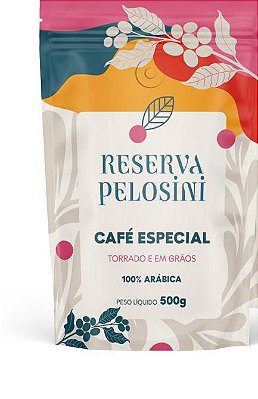 Café Torrado em Grãos - Reserva Pelosini Natural - 500g