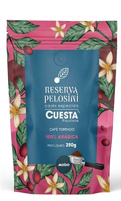 Café Torrado e Moído - Reserva Pelosini Cuesta Paulista - Cereja Descascado 250g