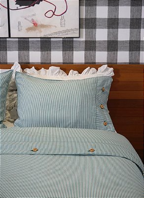 Duvet Botão Listra