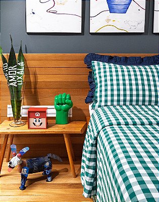 Duvet Xadrez com vivo