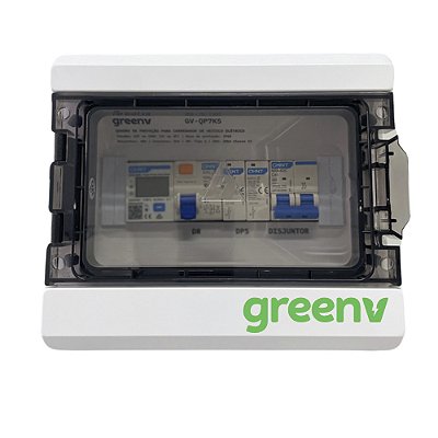 Quadro de Proteção AC 7kW com Medidor GreenV