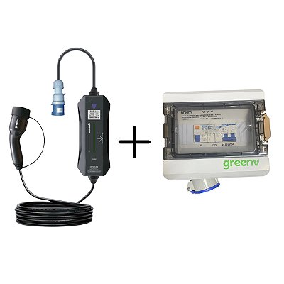 Kit GV Pro 7,4kW  + Quadro 7kW GreenV com Tomada 32A