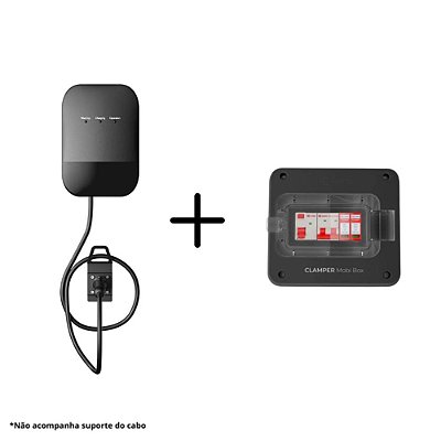 Kit Guardian Smart Carregador Wallbox 7 kW Zeeda Energy + Quadro de proteção - 127/220 volts - 40 amperes - CLAMPER Mobi Box 220V 8kW P 40A - 025976