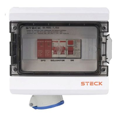 SK-MOBI - QUADRO DE PROTECAO STECK MOBI BOX 220V 7.5KW C/ TOMADA 2P + T INDUSTRIAL