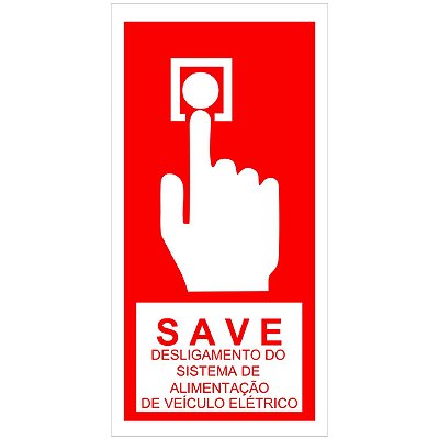 Placa Botão SAVE – Desligamento de Emergência