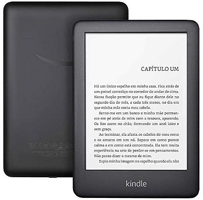 Leitor de livros digitais Kindle 10a. geração com bateria de longa duração - Cores preto e branco