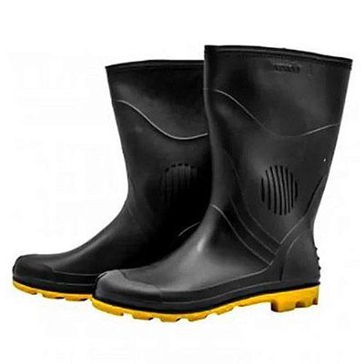 Bota Galocha Pvc Impermeável Acqua Boots cor Preto