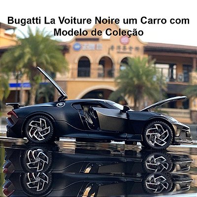 Coleção de carros em miniatura Bugatti La voiture noire esportivo modelo diecast