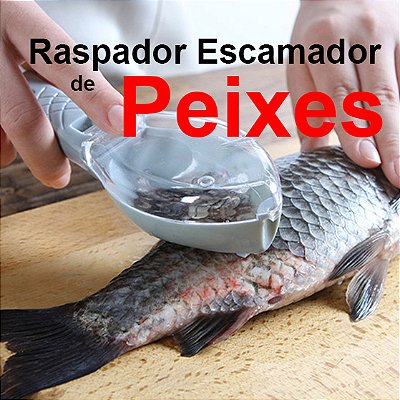 Raspador escamador de peixes ferramenta de limpeza para frutos do mar com capa de cozinha as escamas de peixe são raspadas facilmente