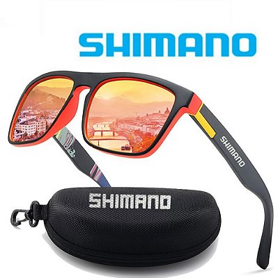 Óculos de sol Shimano unissex Proteção UV400 próprio para ciclismo e atividades esportivas ao ar livre Design ergonômico profissional confortável de usar