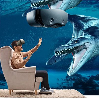 Óculos de realidade virtual para smartphones capacete com controladores fones de ouvido lentes 3D VRG Pro X7
