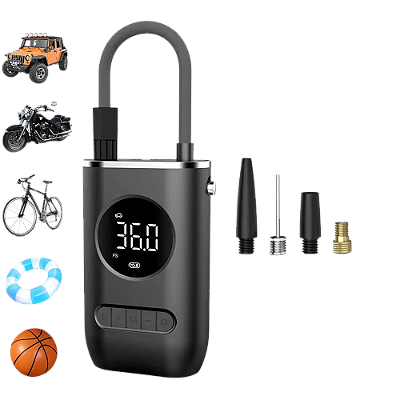 Calibrador de Pneus Portátil Compressor de Ar Digital