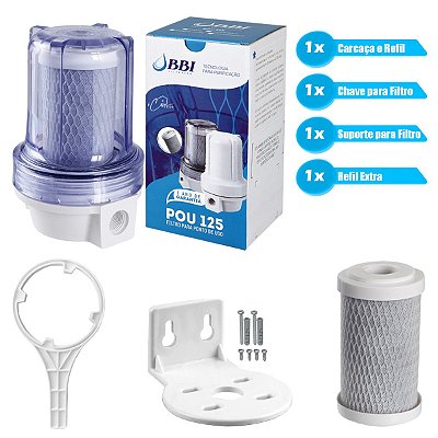Kit Filtro Para Ponto de água - Não acompanha Conexões