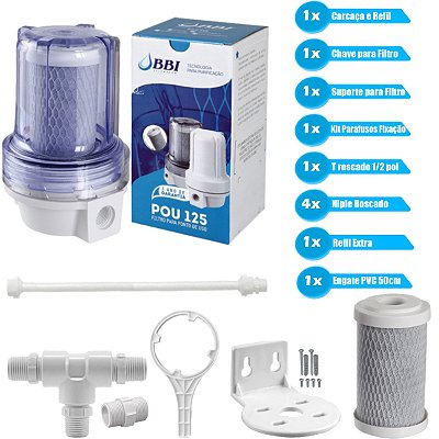 Kit Completo para Instalação de Filtro para Torneiras Gourmet