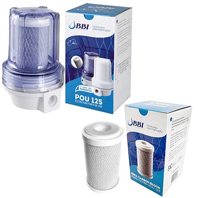 Filtro BBI POU 125 - TR - 5" Completo + Refil Extra